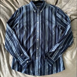 Slate & Stone Blue-Striped shirt